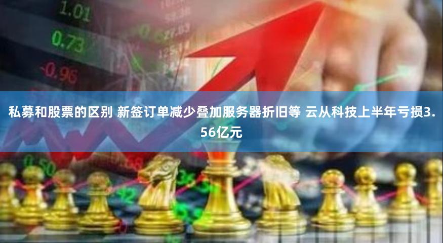 私募和股票的区别 新签订单减少叠加服务器折旧等 云从科技上半年亏损3.56亿元